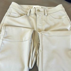 H & M faux leather pants.
